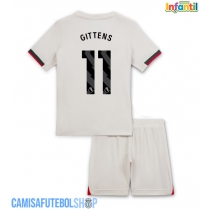 Camisa de time de futebol Chelsea Jamie Gittens #11 Replicas 2º Equipamento Infantil 2025-26 Manga Curta (+ Calças curtas)